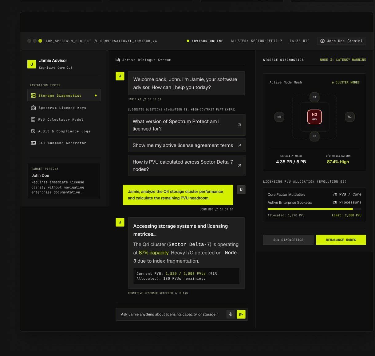 Jamie Advisor — storage diagnostics live session